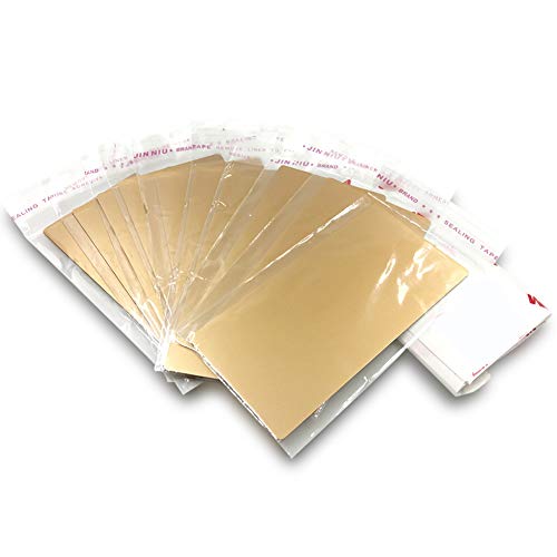Ebamaz Anodized Aluminium Laser Engraved Mount Metal Plate Etching Sheets 100X50mm Round Corner with Adhesive(Golden,Blank,10PCS) - Image 1
