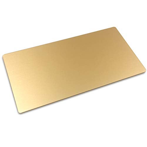 Ebamaz Anodized Aluminium Laser Engraved Mount Metal Plate Etching Sheets 100X50mm Round Corner with Adhesive(Golden,Blank,10PCS) - Image 3