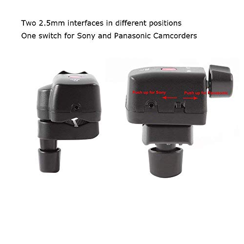 Hersmay Camcorder Zoom Control Remote Controller with 2.5mm Jack Cable for Panasonic LANC GH5 180A 130AC DV Acc Sony 190P 150P 198P VX2000E 2100E 2200E FX1000E - Image 2