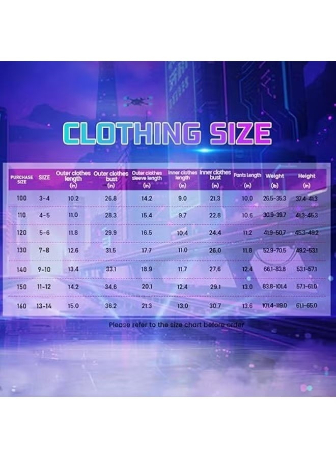 Bluejw 1 Set KPOP Hunters Costume Kids Rumi Mira Zoey Cosplay Outfits Pop Singers Role Play - Image 2