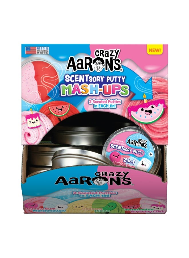 Crazy Aaron's 30 Count Assortment Scented Thinking Putty, 2.75" Tin with 20g of Non-Toxic Sensory Play Putty which Never Dries Out, Soft Textured Creative Fidget Toy for Kids Ages 3Y+ (Contains Duplicates) - Image 1