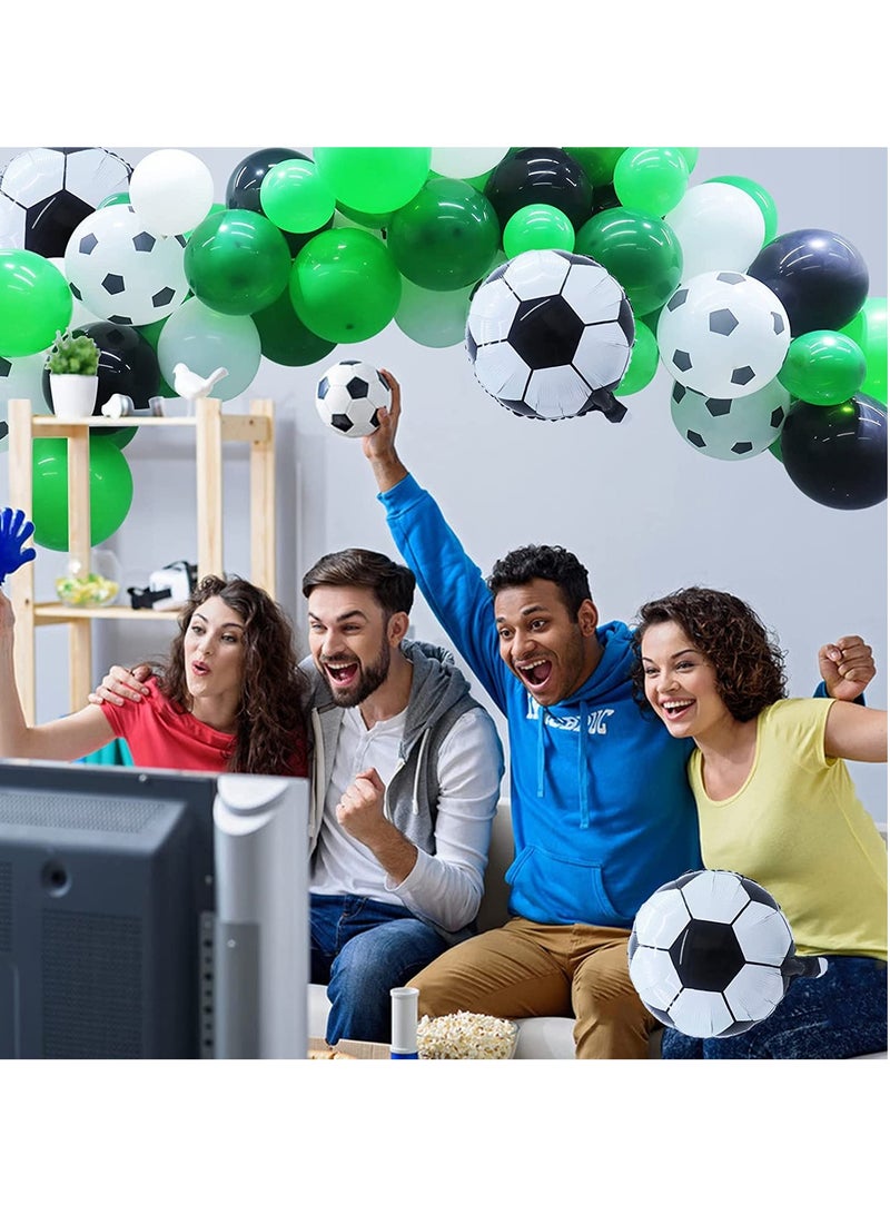 KASTWAVE Soccer Balloons Arch Garland Ki 106 Pcs Soccer Balloons for Soccer Party Decorations, Large Soccer Foil Balloons for Football Soccer Theme Kids Birthday Party World Cup Decorations - Image 5