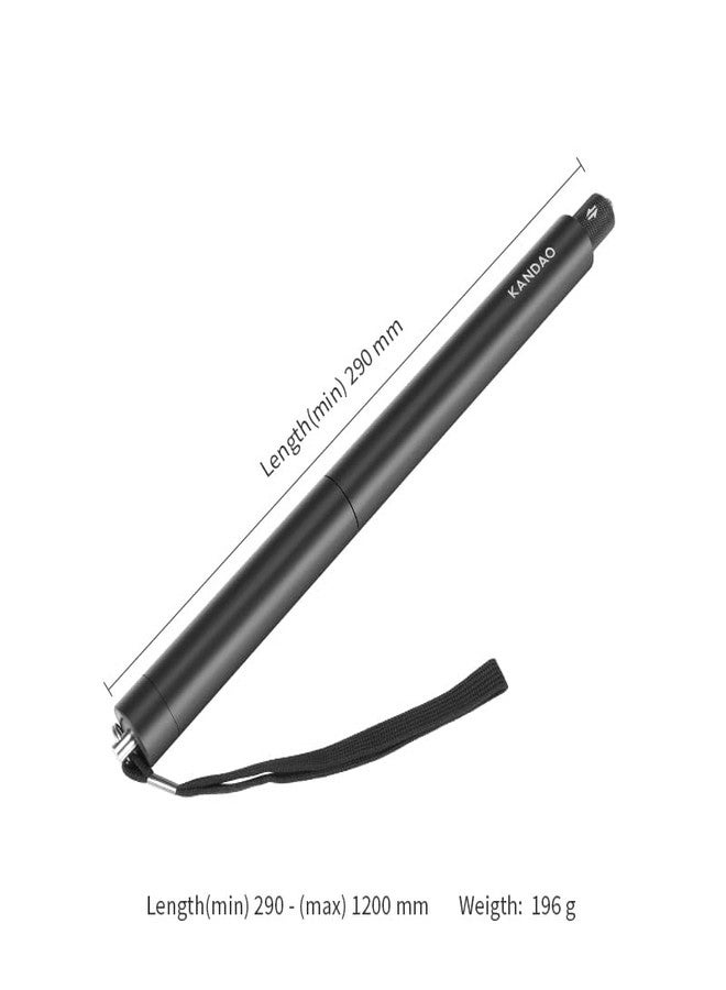 KanDao Selfie Stick for QooCam 3 and QooCam 3 Ultra Cameras, 120cm (47inch) Vlog Camera Invisible Selfie Stick - Image 3