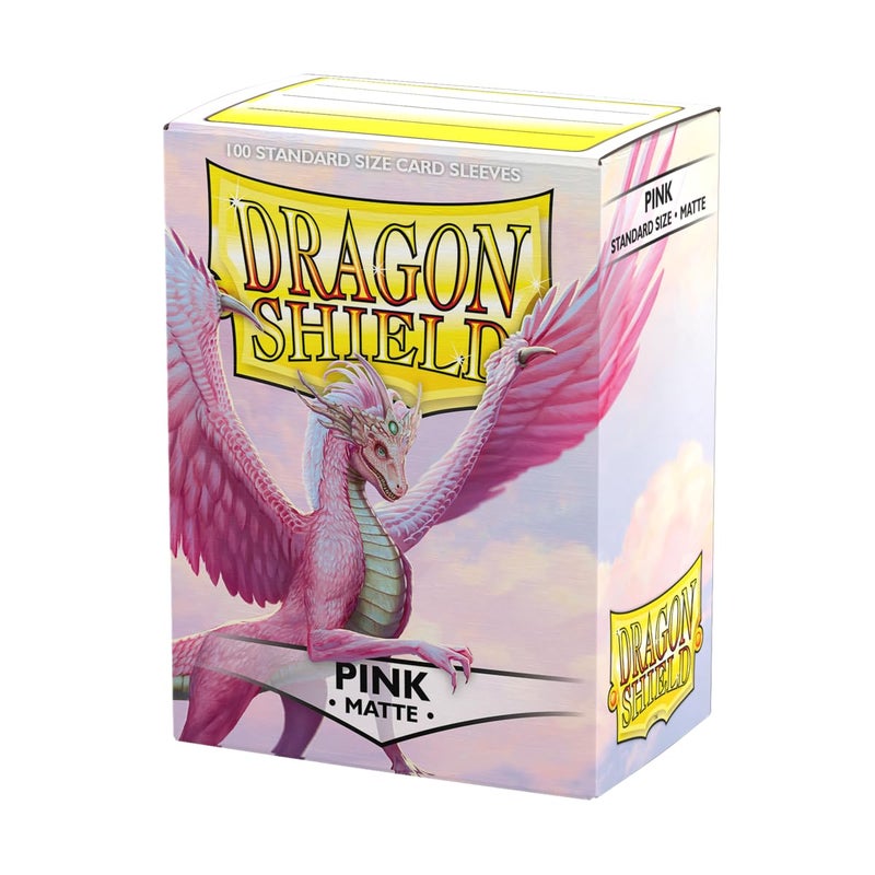 Dragon Shield | Standard Size Matte Card Sleeves | 100 CT - Smooth & Tough TCG Sleeves - Compatible with Pokemon, Flesh & Blood, One Piece & Magic The Gathering | Pink - Image 1