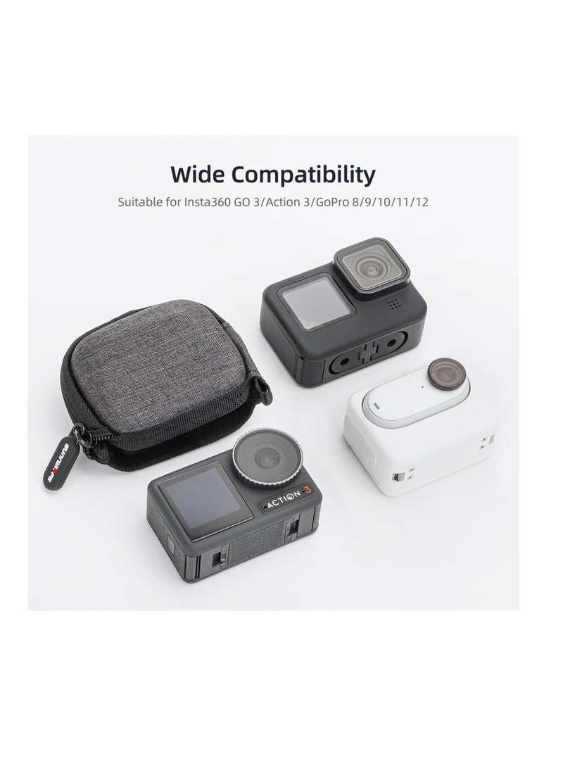 Durable Portable Travel Case for Action Cameras Compatible with Insta360 GO 3 DJI Action 3 GoPro 8 9 10 11 12 - Image 2