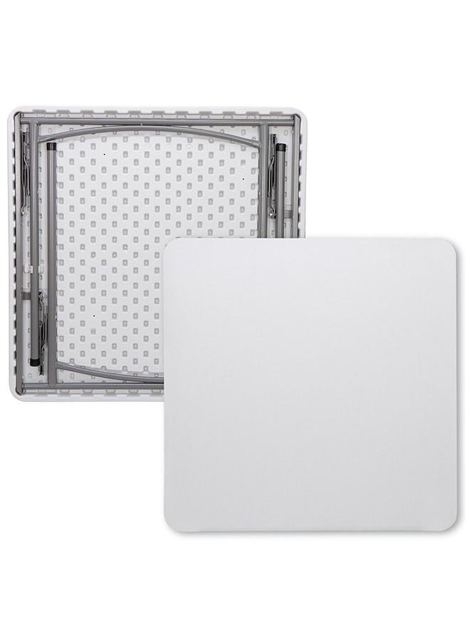 Cady One Simple Foldable Table White 86 x 86 x 74cm  - Image 2