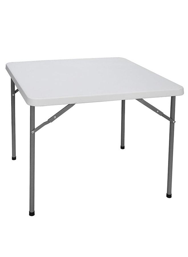 Cady One Simple Foldable Table White 86 x 86 x 74cm  - Image 1