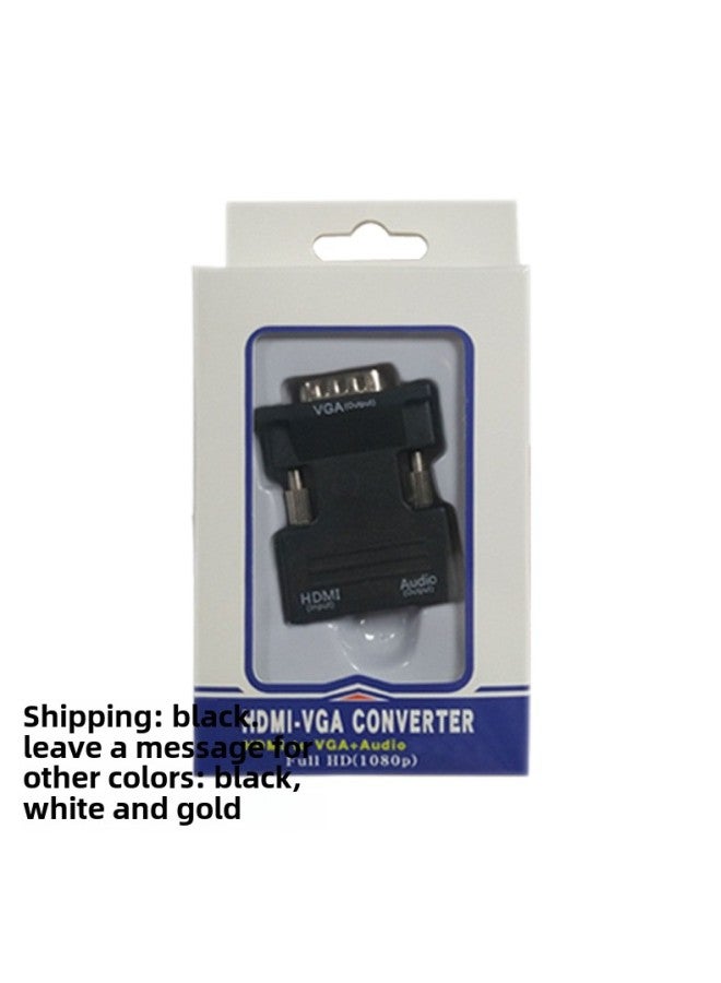Hdmi Female To Vga Adapter High-definition Cable Converter For Computers Set-top Boxes Monitors Tvs-Color:Mother-to-male Color Box I-shape - Image 1