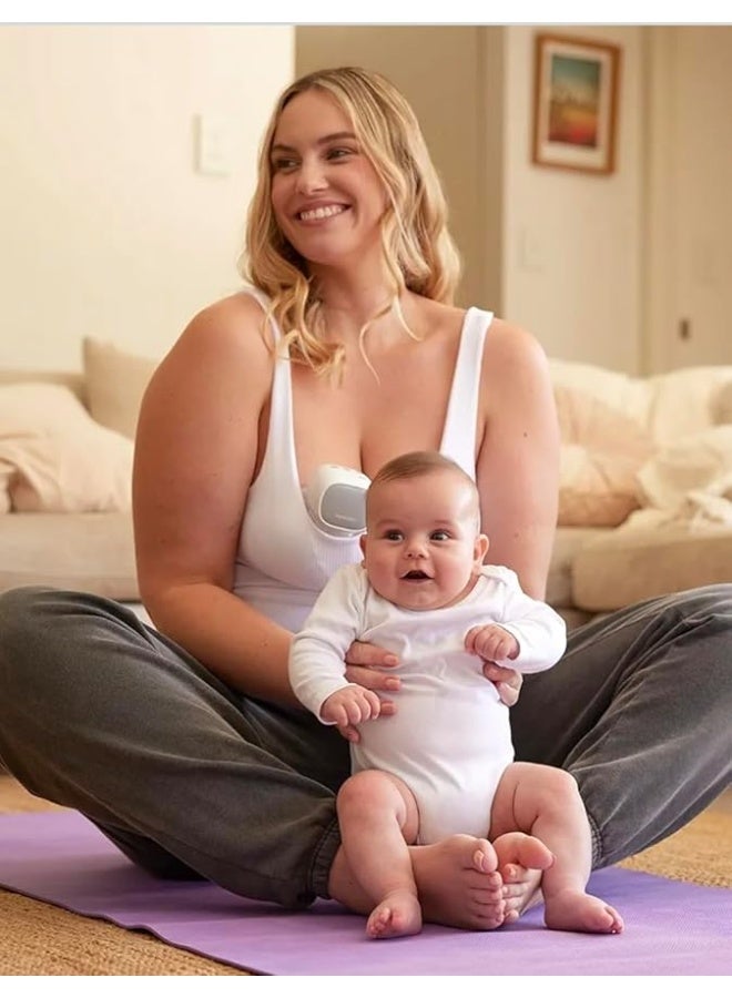 Momcozy S9 Pro Updated Wearable Breast Pump, Hands-Free, Longest Battery Life & LED Display, Portable Electric Breast Pump with 2 Modes & 9 Levels - 24mm (Grey, 2 Count) - Image 2
