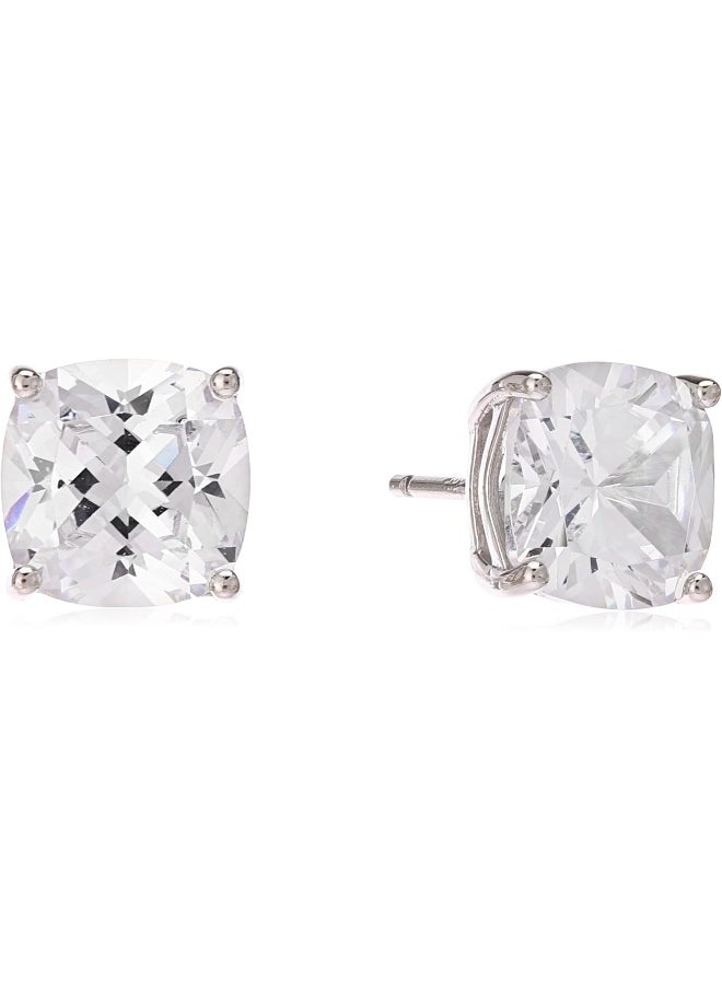 BUCKLEY LONDON - The Flawless Collection - Cushion Solitaire Earrings - Image 1