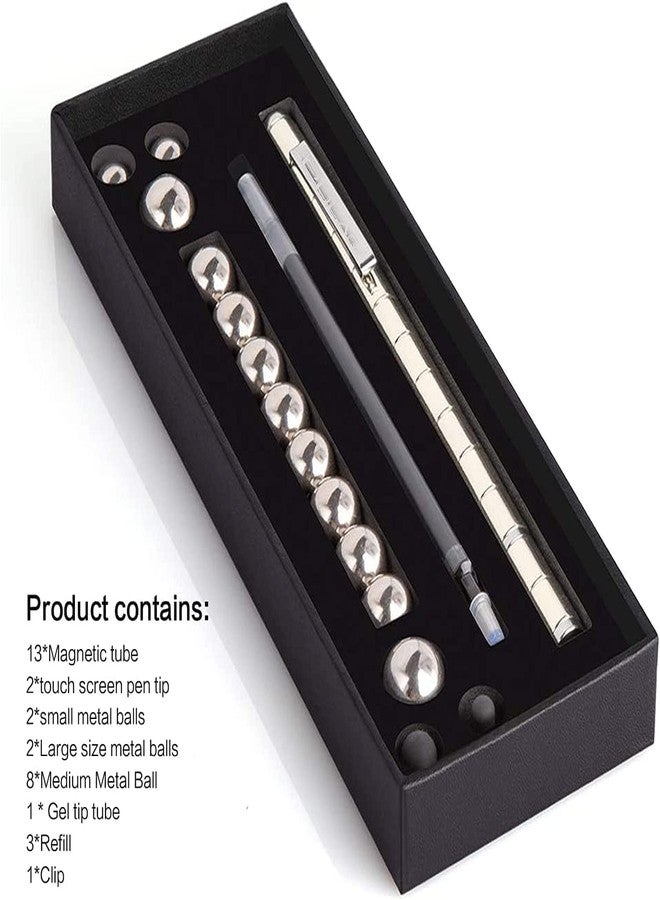 AIDROM MART Magnetic Fidget Pen,Fidget Toys Pen,Magnetic Pen,Decompression Magnetic Metal Pen,Multifunction Writing Magnet Ballpoint Pen,Pressure Fidget Cool Gadgets - Image 3