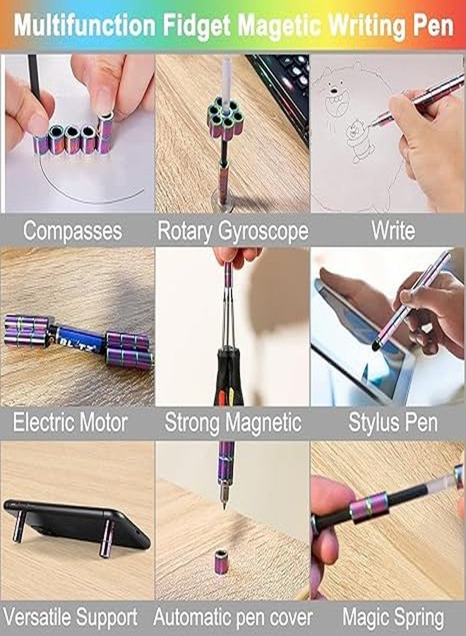 AIDROM MART Magnetic Fidget Pen,Fidget Toys Pen,Magnetic Pen,Decompression Magnetic Metal Pen,Multifunction Writing Magnet Ballpoint Pen,Pressure Fidget Cool Gadgets - Image 4