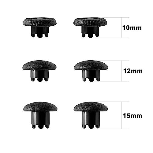 KUSTOMAZING Performance Thumbstick Caps Replacement Kit for PS5 DualSense Edge Controller, Thumb Stick Grips Accessories for PlayStation 5 Pro Elite Controller (Standard Concave*2, Low Dome*2, High Dome*2, Black) - Image 5