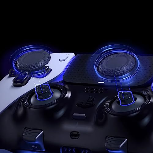 KUSTOMAZING Performance Thumbstick Caps Replacement Kit for PS5 DualSense Edge Controller, Thumb Stick Grips Accessories for PlayStation 5 Pro Elite Controller (Standard Concave*2, Low Dome*2, High Dome*2, Black) - Image 3