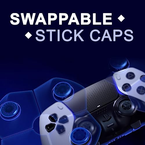 KUSTOMAZING Performance Thumbstick Caps Replacement Kit for PS5 DualSense Edge Controller, Thumb Stick Grips Accessories for PlayStation 5 Pro Elite Controller (Standard Concave*2, Low Dome*2, High Dome*2, Black) - Image 4