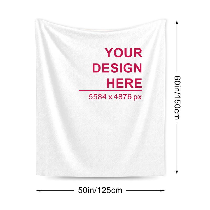 50 × 60 بوصة، بطانية من الفلانيل - النسق العمودي - Image 1