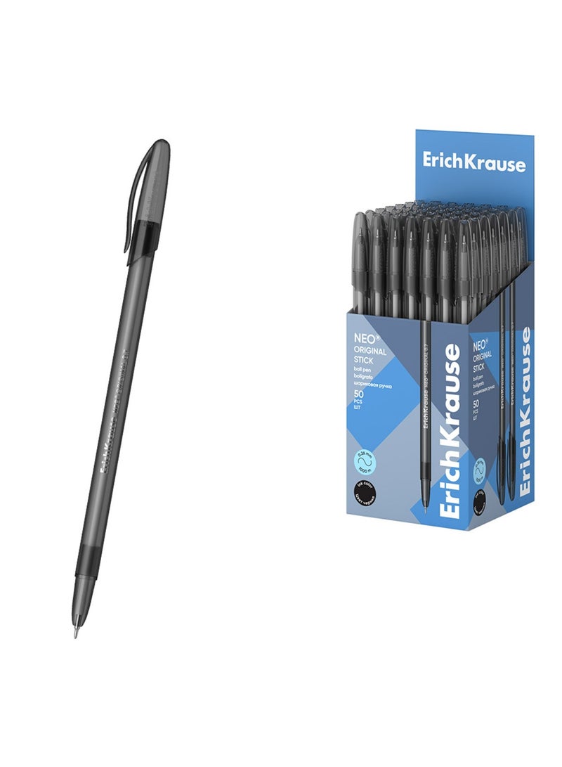 ErichKrause 50-Piece Neo Original Stick Ballpoint Pen 0.7mm Tip Black Ink - Image 4