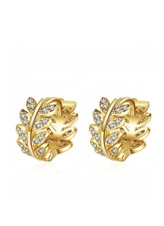 Lee Yon Willow Leaf Shaped Earrings, Gold  - Image 1