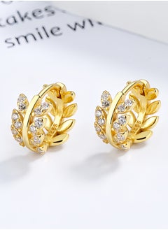 Lee Yon Willow Leaf Shaped Earrings, Gold  - Image 2