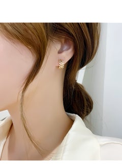 Lee Yon Willow Leaf Shaped Earrings, Gold  - Image 3
