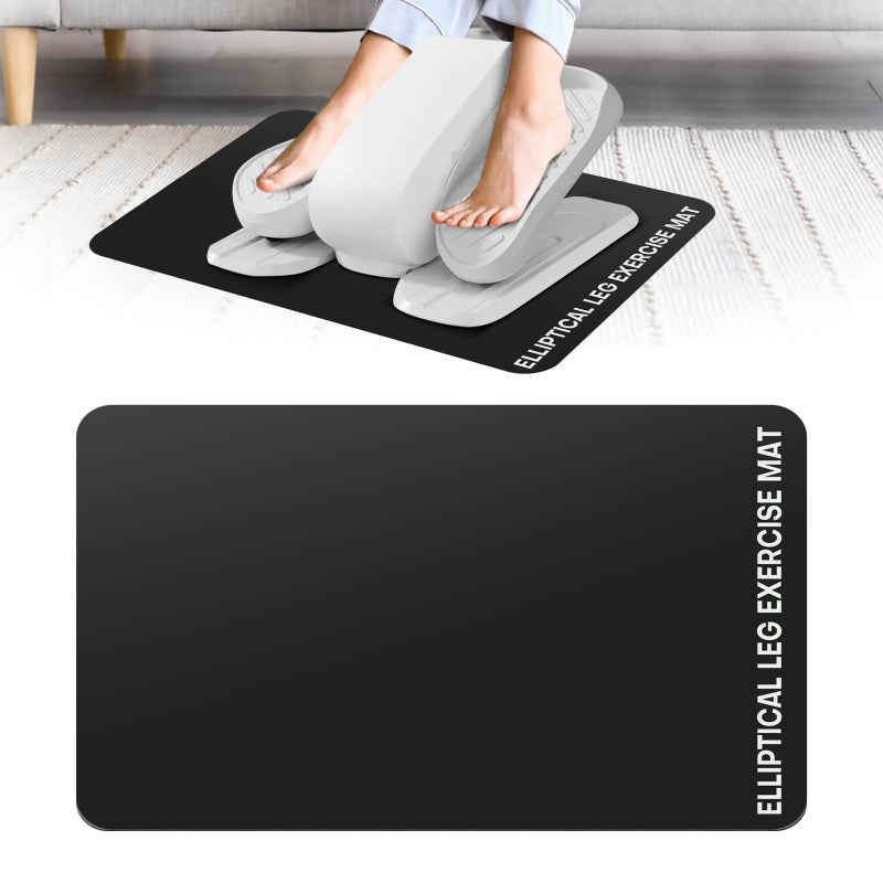 Under Desk Elliptical Mat NonSlip Exercise Equipment for Peloton Bike Small Exercise Mat for Desk Workout Equipment