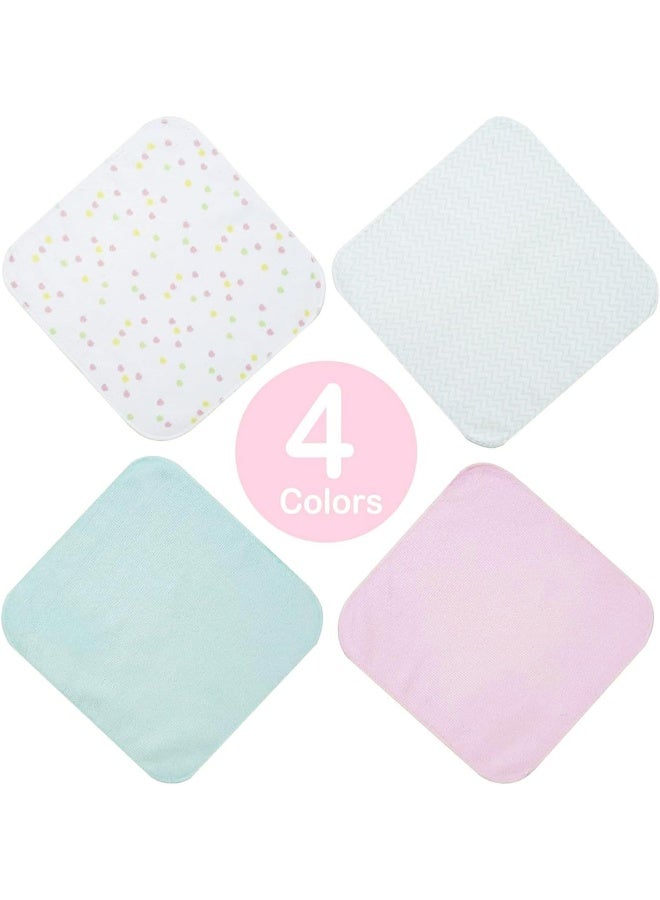 softan Baby Washcloths, 24Pack Baby Wash Cloths Extra Soft & Ultra Absorbent, Baby Towels and Washcloths Face Towel Unisex for Boys Girls Face & Body, Washclothes Gentle on Sensitive Skin, 9x9 Unicorn - Image 5