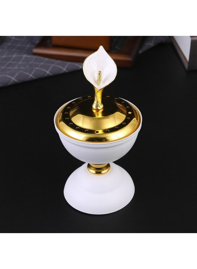 European Style Metallic Incense Burner – Majestic Swan Design by 360 Degree - Image 1