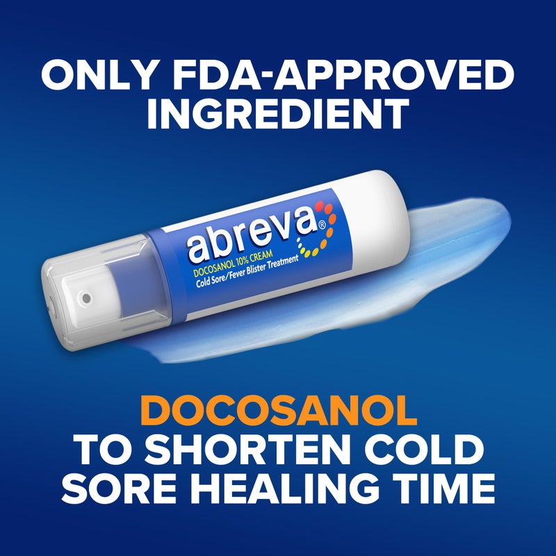 Abreva 10 Percent Docosanol Cold Sore Treatment, Treats Your Fever Blister in 2.5 Days - 0.07 oz Pump - Image 5