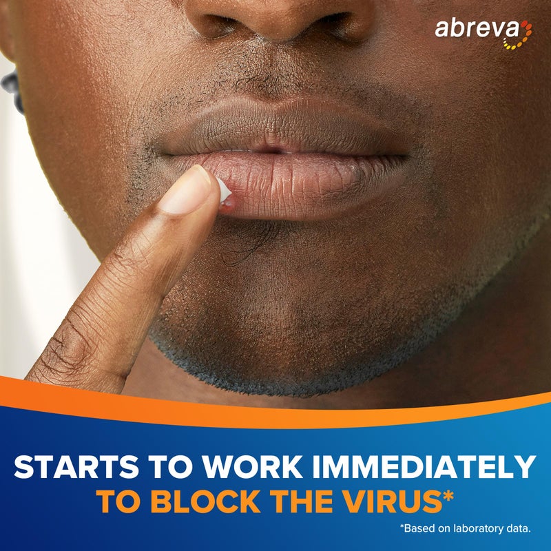 Abreva 10 Percent Docosanol Cold Sore Treatment, Treats Your Fever Blister in 2.5 Days - 0.07 oz Pump - Image 3