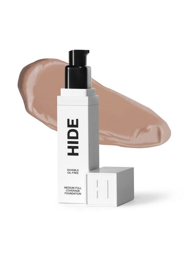 Hide - Premium Liquid Foundation See Shade Finder Below For Perfect Match Multiuse Waterproof Foundation Medium/Full Coverage Foundation Oil Free We Have A Shade For All Skin Types 1 Fl. Oz. (Walnut). - Image 1