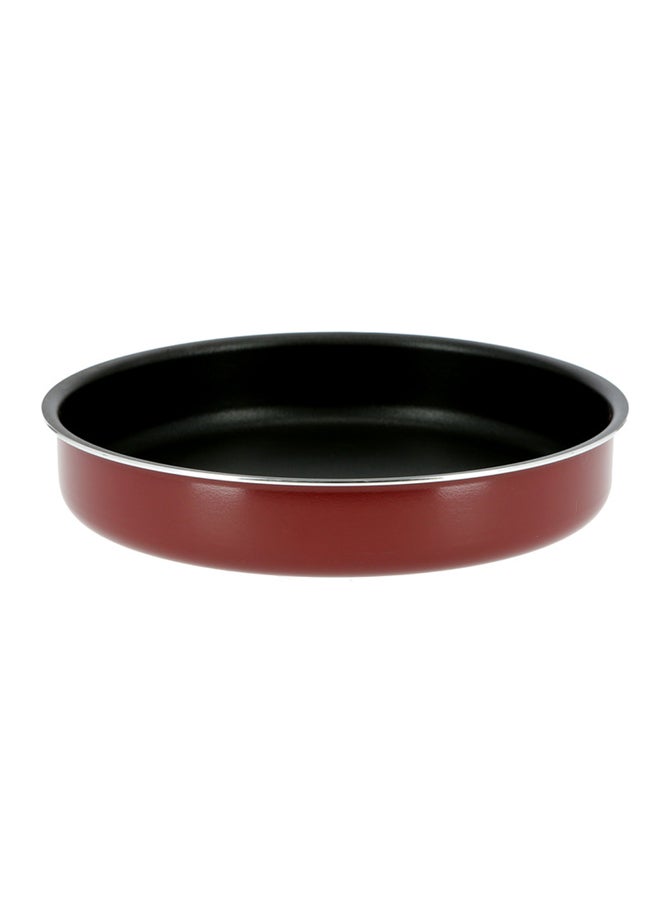 Royalford Non-Stick Round Tray Red/Black - Image 1