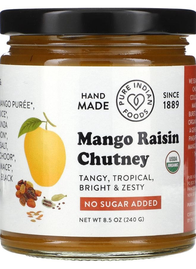 Pure Indian Foods Mango Raisin Chutney 8.5 oz (240 g) 