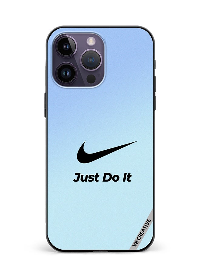 VR CREATIVE Protective Case Cover For Apple iPhone 16 Pro Max Nike Logo Blue Design Multicolour