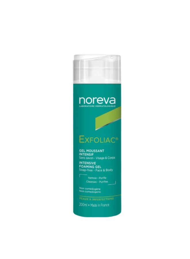 Noreva Exfoliac Intensive Foaming Gel 200ml - Image 1