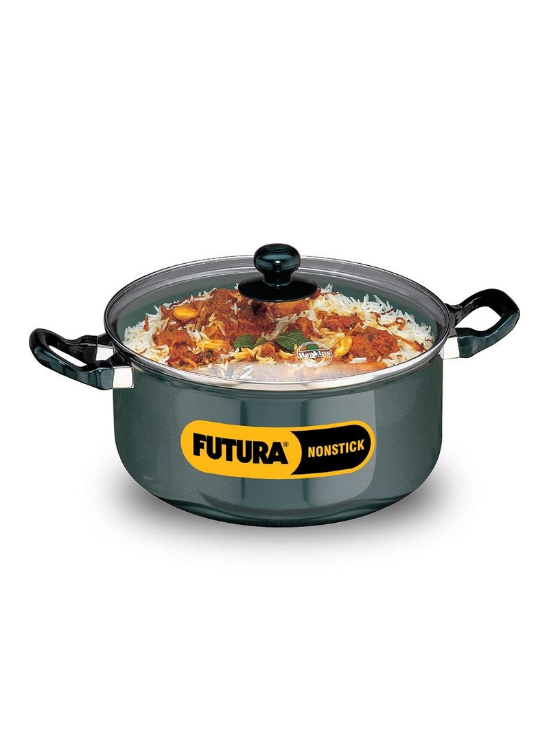 فوتورا Cook N Serve Stewpot غير لاصق مع غطاء زجاجي وعاء الطبخ مع غطاء 5 لتر  - Image 1