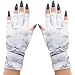 ManiGlovz - The Original UPF 50+ UV Light Protective Nail Gloves | Gel Manicure Gloves and Anti-UV Fingerless Gloves for Women | Can be Used as Sun Protection Gloves for Driving | White Marble - Image 2