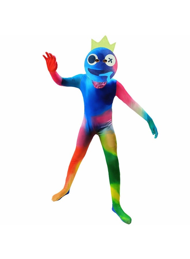 NIBEMINENT Halloween Rainbow Friends Game costume Blue Little Monster Costume one-piece suit - Image 1