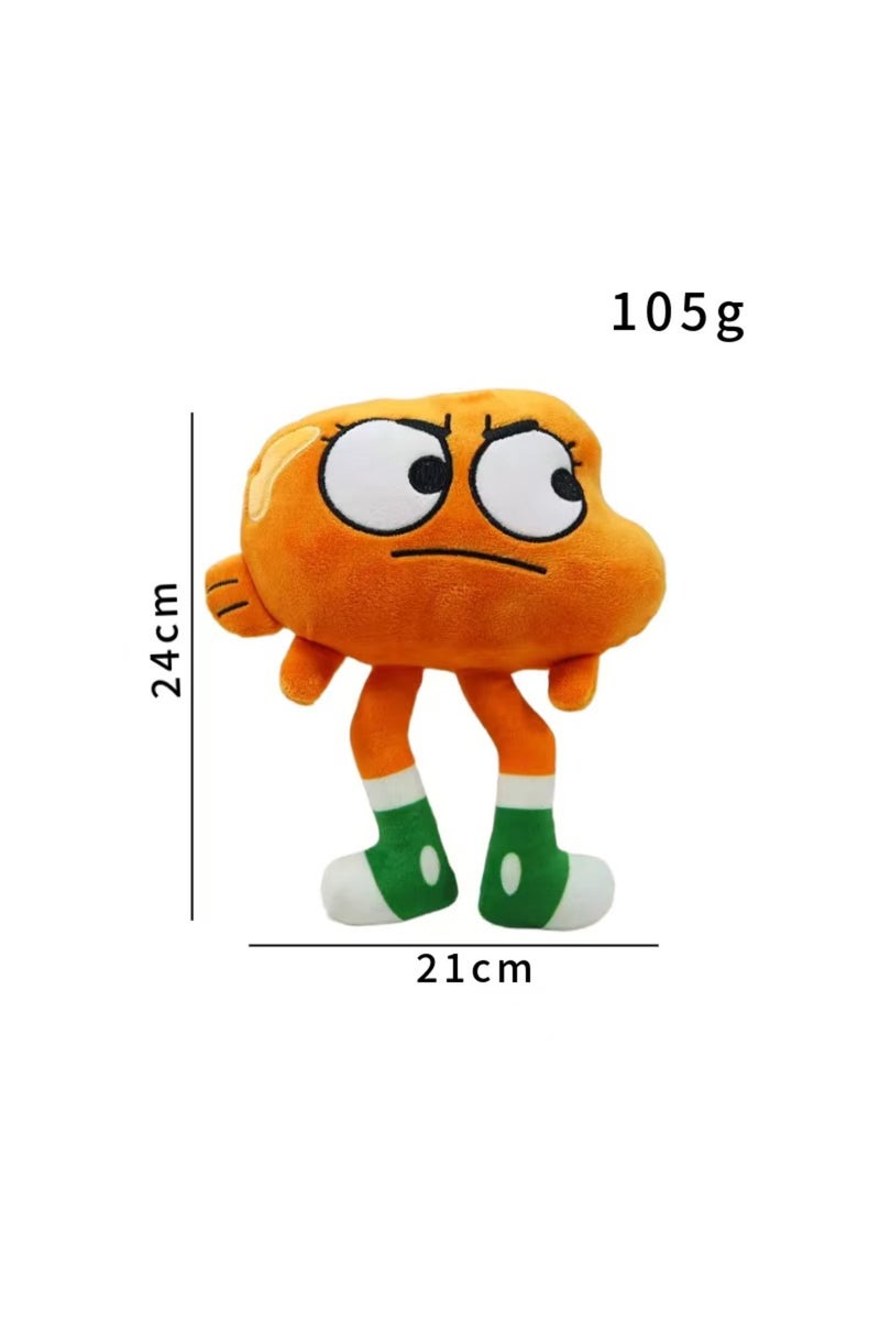 24-34cm B New World Of Gumball Darwin Plush Doll Cartoon Banana Joe Anais Richard Nicole Plushie Kaw