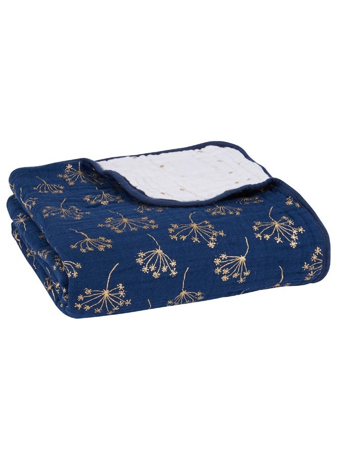 aden + anais Cotton Muslin Dream Blanket  Metallic Gold Deco - Image 1