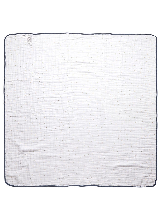 aden + anais Cotton Muslin Dream Blanket  Metallic Gold Deco - Image 3