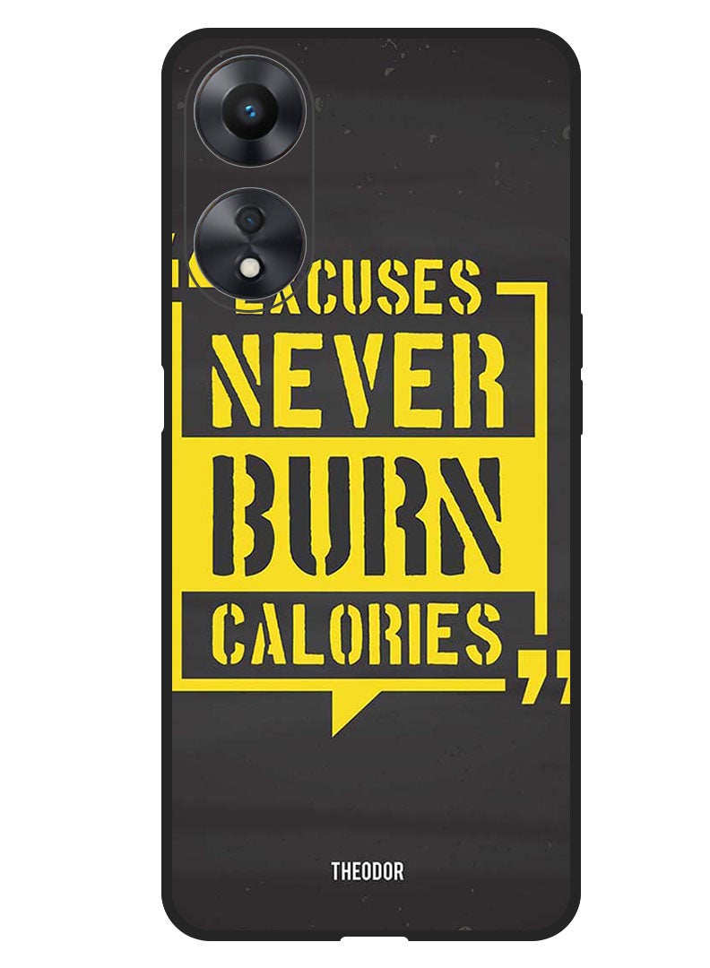 Theodor Protective Case Anti Scratch Shock Proof Bumper Cover For Oppo A98 Excuses Never - Image 1