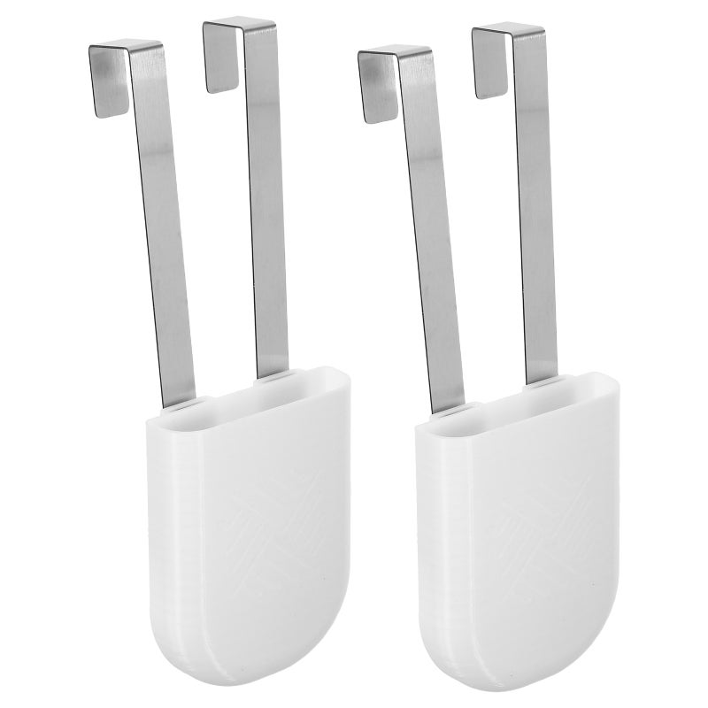 2pcs Toilet Cleaning Tablet Holder, 7.39x2.63x0.83in Bleaching Tablet Bracket, Hanging Toilets Bowl Cleaner Carrier For Preventing Dissolved From Water - Image 1
