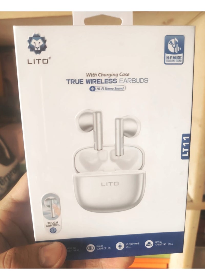 ليتو سماعات Lito LT11 اللاسلكية: صوت Hi-Fi وتحكم باللمس  تتميز بمحركات صوت كبيرة مقاس 14 ملم توفر صوتًا غنيًا وواضحًا للغاية وتجربة استماع غامرة - Image 3