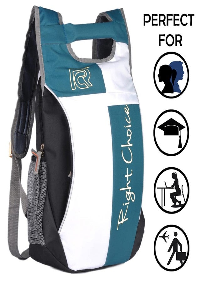 RIGHT CHOICE Fashionable Classic Backpack | Water resistant Bag | Ideal for Boys & Girls | Trendy bag mens Backpack for Men's & Women's (Sky Blue) - Image 3