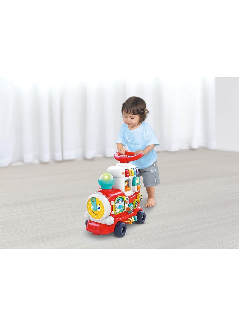 Hola 4-In-1 Push Walker&Ride-on Learning Train HE8990 - Image 5