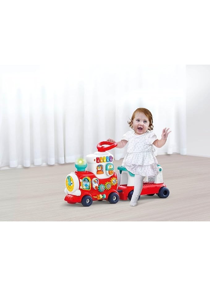 Hola 4-In-1 Push Walker&Ride-on Learning Train HE8990 - Image 1