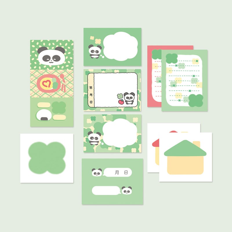 Generic Lucky Panda Stickers Note DIY Journal Decals Lucky Panda Small Sticker Bag