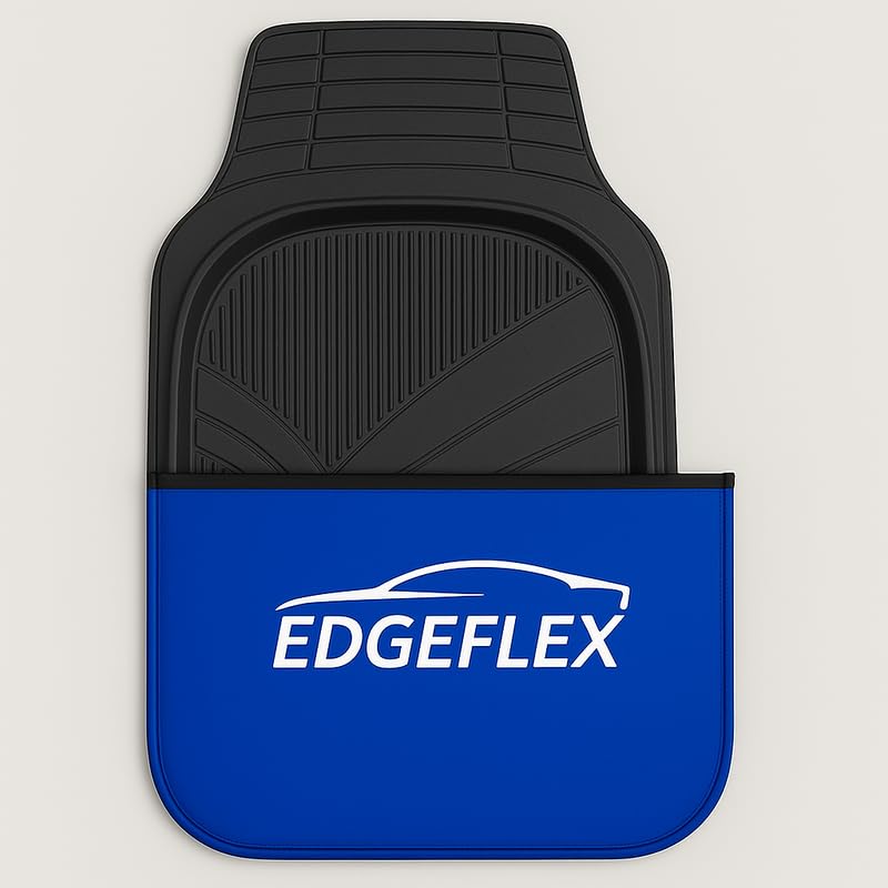 Edgeflex Universal fit 5-Piece Rubber Car Mat Set for Alto 800– Heavy-Duty All-Weather Smart Fit Floor Mats (Black) - Image 2