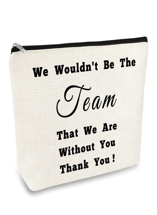 Mikela Boss Gift Leader Appreciation for Women Makeup Bags Thank You Gift for Team Leader Supervisor Coach Cosmetic Bag Boss Day Birthday Retirement Leaving Farewell Gifts for Coworker Leader Boss - Image 1
