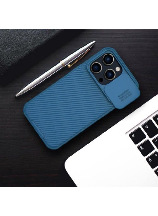 Nillkin 14 Pro Max case with camera protection and supports MagSafe - Blue - Image 4